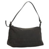 FENDI Zucchino Canvas Hand Bag Black