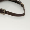 FENDI Zucca Canvas Mamma Baguette Shoulder Bag Brown Silver