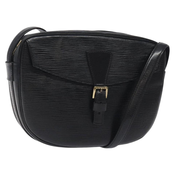 LOUIS VUITTON Epi Jeune Fille MM Shoulder Bag Black