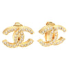 CHANEL COCO Mark Earring metal Gold CC