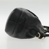 GUCCI Hand Bag Leather 2way Black Gold