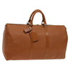 LOUIS VUITTON Epi Keepall 50 Boston Bag Brown 50/29/23