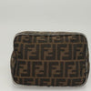 FENDI Zucca Canvas Mamma Baguette Shoulder Bag Brown Silver