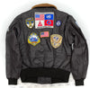 Luxury Off-Price Fashion by Zapplaz | Avirex Lederjacke mit Patches