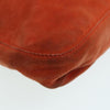 FENDI Mamma Baguette Shoulder Bag Suede Orange