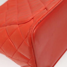 Lade das Bild in den Galerie-Viewer, CHANEL Tote Bag Lamb Skin Orange Gold CC
