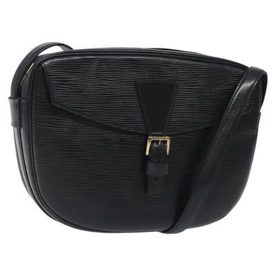 LOUIS VUITTON Epi Jeune Fille MM Shoulder Bag Black