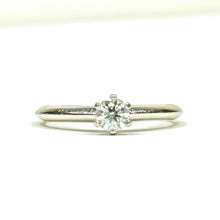 Lade das Bild in den Galerie-Viewer, Tiffany &amp; Co Diamantring Hochzeit Verlobung 0,22ct, Größe 49
