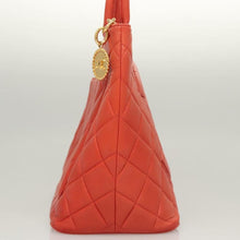 Lade das Bild in den Galerie-Viewer, CHANEL Tote Bag Lamb Skin Orange Gold CC
