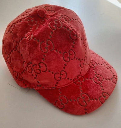 Gucci Cap Velours, rot
