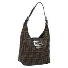 Lade das Bild in den Galerie-Viewer, FENDI Zucca Canvas Mamma Baguette Shoulder Bag Black Brown
