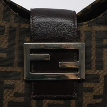 Lade das Bild in den Galerie-Viewer, FENDI Zucca Canvas Mamma Baguette Shoulder Bag Black Brown
